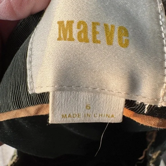 Anthropologie Maeve Green Silk Pencil Skirt Women’s Size 6 Midi High Waist - Picture 5 of 6